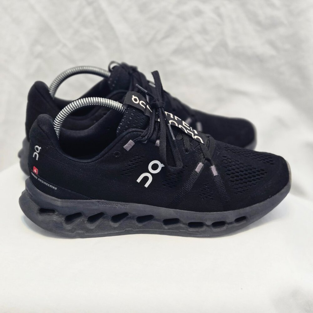 On Running Cloudsurfer All Black 3WD10440485 Womens Running Shoes Sz 10 - Picture 5 of 10